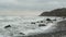 Stormy weather at Beach Coastline of Cape Arkona (Germany)