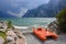 Stormy weather at garda lake