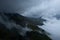 Stormy weather Grossglockner panoramic road in Alps