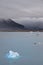 Stormy weather over Jokulsarlon, the most famous glacier lagoon from Iceland.