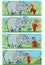 Story comic with a elephant