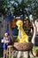 Story Time with Big Bird at Sesame Street Land in SeaWorld Orlando in Florida