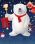 Storybook Christmas polar bear
