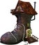 Storybook Fairytale Shoe House Isolated