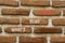 Storytelling and what is your story symbol. Concept words What is your story on beautiful brown brick. Beautiful brown brick wall