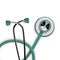 Stothoscope 3d render. Medical equipment.  Health care banner concept. Diagnostics of heart and lung health. Vector isolated on