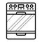 Stove icon vector