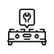 stove kitchen repair line icon vector illustration
