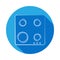 stove top view icon. Signs and symbols can be used for web, logo, mobile app, UI, UX