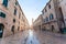 Stradun, popular pedestrian street in Dubrovnik, Croatia