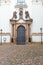 Strahov Monastery facade with a beautiful large door