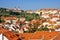 Strahov Monastery and houses in Prague.