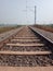 Straight broad gauge Indian railways track