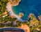 Straight down morning view of Foneas beach.