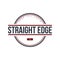 straight edge badge label