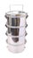 Straight face metal tiffin carrier