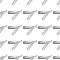 Straight razor seamless pattern isolated on white background