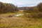 Straight River at the Tunnel Channel Woods near the Ice Age Trail in Polk County, WI during spring