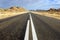 A straight road ahead in Namibia in Africa.