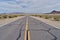 Straight road in desert