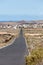 Straight road on Fuerteventura. Canary Islands