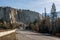 Straight road to the snow mountains in Regional District of East Kootenay Canada