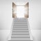 Straight stairway leading to heaven door flare