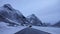 Strandafjellet mountain tunnel on road to Hellesylt in Norway