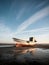 Stranded boat on the beach