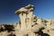 Strange Rock Formation in Bisti Badlands Valley of Dreams New Mexico