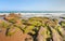 Strange rocks and moss at Co Thach beach