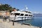 STRANGELOVE luxury motor yacht moored in the town`s harbor, Portofino, Liguria, Italy