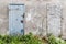 Strare, rustic door. Abandoned building, garage