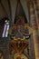 Strasbourg Cathedral grand organ and a stained glass