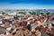 Strasbourg downtown and suburbs view from above