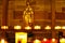 Strasbourg, France: Saint Mary statue with burning candles