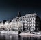 Strasbourg street infrared view, cityscape