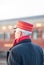 STRASBURG, PA - DECEMBER 15: Conductor standing watching Steam Locomotive in Strasburg, Pennsylvania on December 15