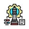 strategic game and business color icon vector illustration