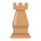 Strategic plan flat icon, business and rook chess