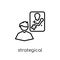 Strategical planning icon from Strategy 50 collection.