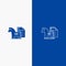 Strategy, Advantage, Business, Chess, Finance, Tactic Line and Glyph Solid icon Blue banner Line and Glyph Solid icon Blue banner