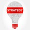 Strategy bulb word cloud