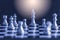 Strategy chess battle Intelligence challenge game on chessboard.