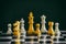 Strategy chess battle Intelligence challenge game on chessboard.