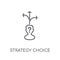 strategy Choice linear icon. Modern outline strategy Choice logo