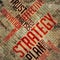 Strategy - Grunge Wordcloud.