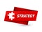 Strategy (puzzle icon) premium red tag sign