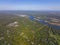 Stratford town aerial view, Connecticut, USA