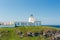 Strathy Point Lighthouse view in sunny day